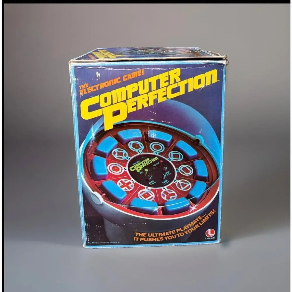 Vintage 1979 Lakeside Computer Perfection Electronic Game 9012 Box WORKS